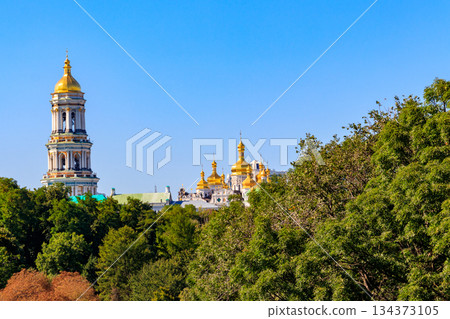 View of the Kiev Pechersk Lavra, also known as the Kiev Monastery of the Caves in Ukraine View of the Kiev Pechersk Lavra, also known as the Kiev Monastery of the Caves in Ukraine 134373105
