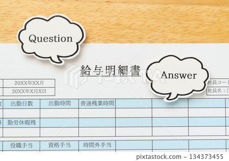 Pay slip and Q&A Pay slip and Q&A 134373455