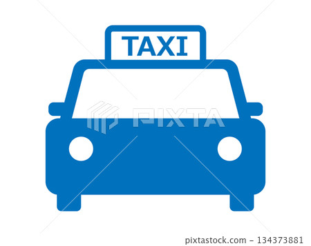 Taxi silhouette (TAXI icon) 134373881