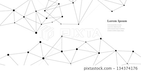 幾何抽象六角多邊形科學背景透明 134374176