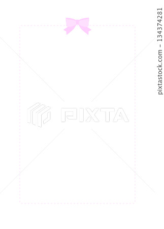Pink ribbon sweet lolita style lace frame transparent 134374281