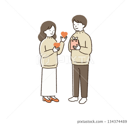Valentine's Day seasonal event illustration Valentine's Day seasonal event illustration 134374489