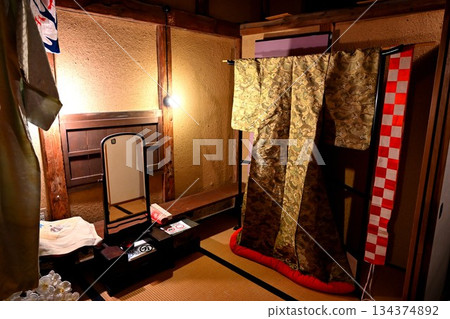 Dressing room in a theater 134374892