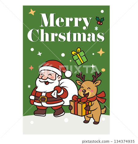 Christmas card material Christmas card material 134374935