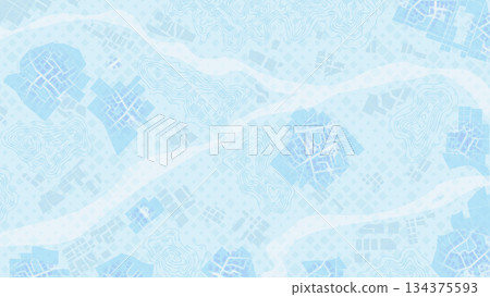 Topographic map background with city streets and terrain lines. Vector illustration. Topographic map background with city streets and terrain lines. Vector illustration. 134375593