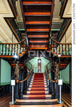 Interior of the Palacio Rio Negro in Manaus, Amazon, Brazil. Built 1910 by the German rubber dealer Waldemar Scholz Interior of the Palacio Rio Negro in Manaus, Amazon, Brazil. Built 1910 by the German rubber dealer Waldemar Scholz 134375704