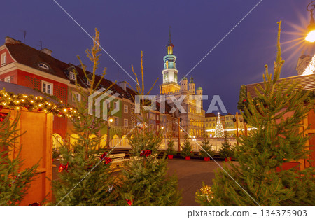 Poznan Town Hall at dawn, Poznan, Poland Poznan Town Hall at dawn, Poznan, Poland 134375903