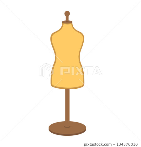 Illustration of a Mannequin on a Stand 134376010