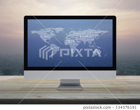 Happy new year 2026 global business start up online concept, Elements of this image furnished by NASA Happy new year 2026 global business start up online concept, Elements of this image furnished by NASA 134376191