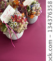 Colorful flower arrangement for Mother's Day 134376358