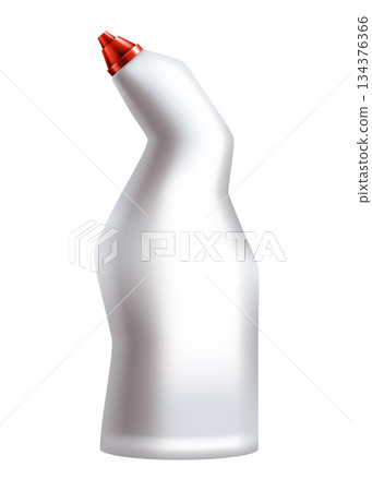 Liquid cleaning detergent for clogged pipe drain. Cleanser bottle. Plumbing clog repair. Sanitary cleaner for drain pipe clogged with mud 134376366