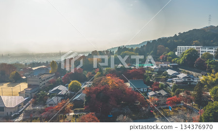 Nov 27 2025 Peaceful Sakamoto Hieizanguchi Station Near Mount Hiei 134376970