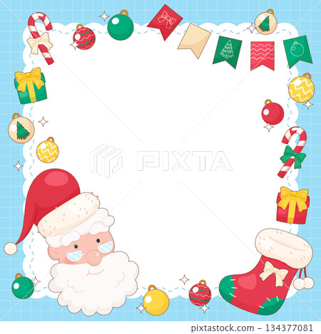 blue christmas party celebrating frame 1 134377081