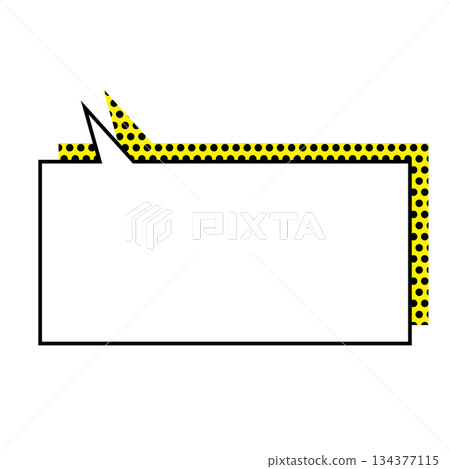 Simple speech bubble illustration, horizontal, square Simple speech bubble illustration, horizontal, square 134377115