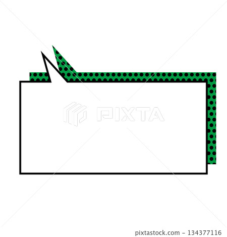 Simple speech bubble illustration, horizontal, square Simple speech bubble illustration, horizontal, square 134377116