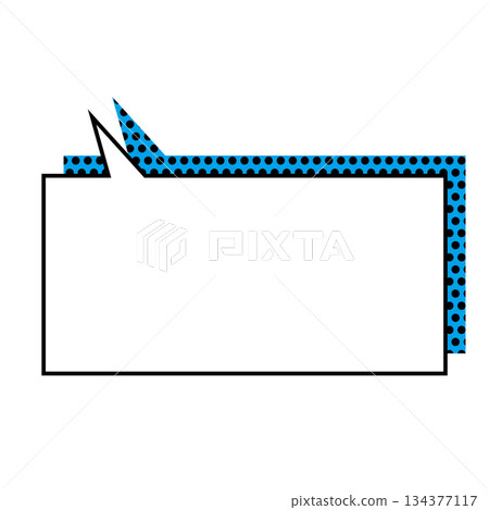 Simple speech bubble illustration, horizontal, square Simple speech bubble illustration, horizontal, square 134377117