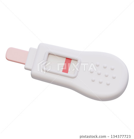 negative Pregnancy Test Device cartoon style 3D graphic negative Pregnancy Test Device cartoon style 3D graphic 134377723