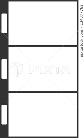 A simple frame material reminiscent of multiple 8mm negative films (aspect ratio 16:9) 134377762