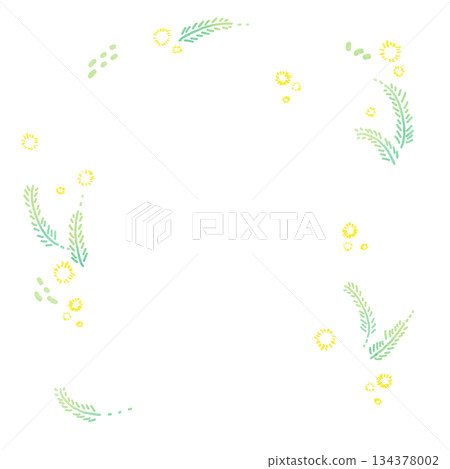 植物葉片框架背景 植物葉片框架背景 134378002