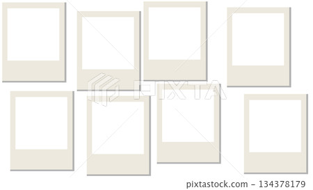 隨機排列的寶麗來相框 隨機排列的寶麗來相框 134378179