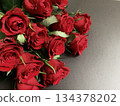 A red flower bouquet 134378202