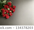 A red flower bouquet 134378203