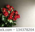 A red flower bouquet 134378204