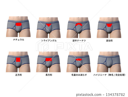 男士美容除毛V字線治療方法圖解 134378782