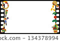 New Year's decoration movie negative film frame material (aspect ratio 16:9) New Year's decoration movie negative film frame material (aspect ratio 16:9) 134378994