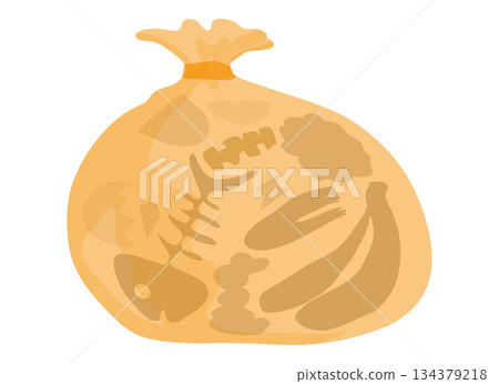 Burnable garbage illustration Burnable garbage illustration 134379218