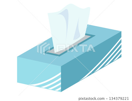 Box of tissues illustration Box of tissues illustration 134379221
