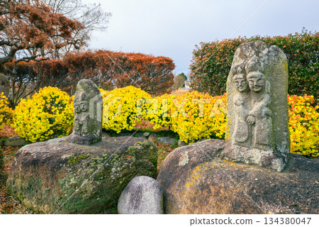 Light blue Jizo statue [Hodaka, Azumino City] 134380047