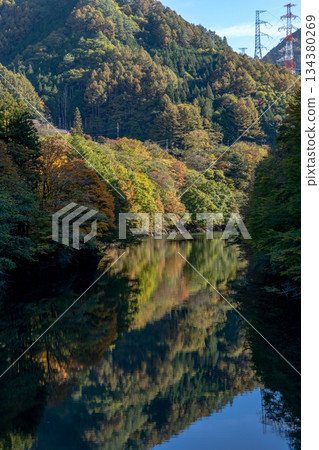 Valley dyed in autumn leaves Valley dyed in autumn leaves 134380269