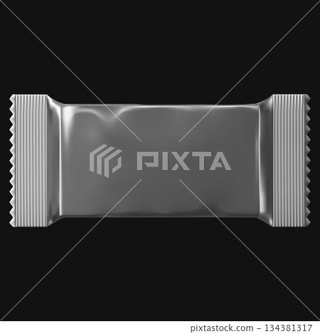 Realistic flow packaging mockup for bars, candies, waffles, vector product wrapper blank, empty plastic container design Realistic flow packaging mockup for bars, candies, waffles, vector product wrapper blank, empty plastic container design 134381317
