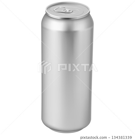 Aluminum drink can with closed ring pull on lid, vector realistic metallic tin can drink beer, soda, water juice package Aluminum drink can with closed ring pull on lid, vector realistic metallic tin can drink beer, soda, water juice package 134381339