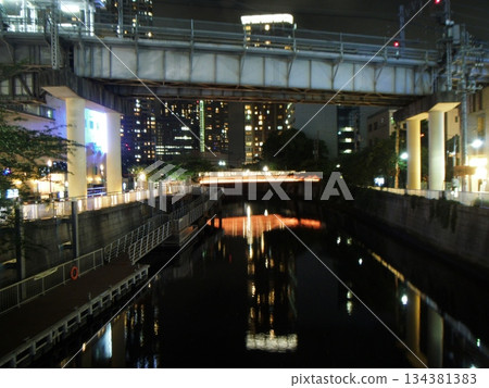 Light reflected on the Meguro River Light reflected on the Meguro River 134381383