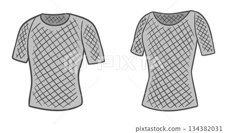 男女款網眼T恤和內衣 男女款網眼T恤和內衣 134382031
