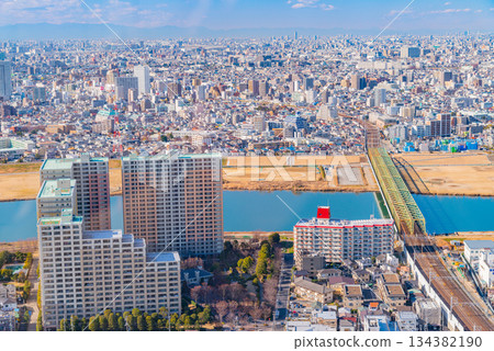 【東京】從I-Link Town展望台俯瞰下方城市景色 134382190