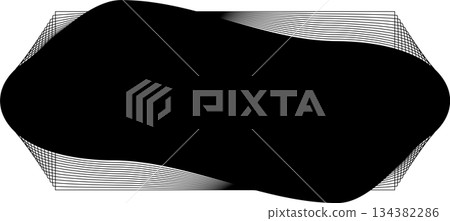 Rectangle blend emblem. Frame geometric modern, logo, tech, digital, science Rectangle blend emblem. Frame geometric modern, logo, tech, digital, science 134382286