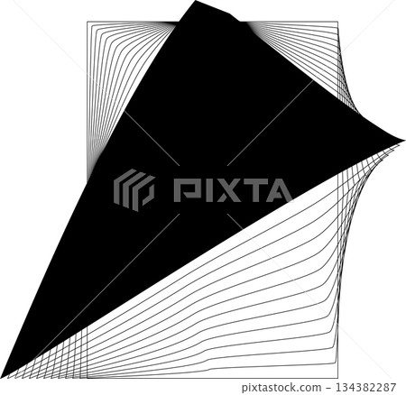 Rectangle blend emblem. Frame geometric modern, logo, tech, digital, science Rectangle blend emblem. Frame geometric modern, logo, tech, digital, science 134382287