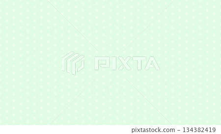 A row of white dots on a green background. Small polka dots. A row of white dots on a green background. Small polka dots. 134382419