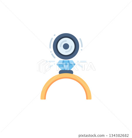 Abrasive Jewelry vector icon. Jewelry icon flat style. perfect use for logo, presentation, website, and more. modern icon design color style Abrasive Jewelry vector icon. Jewelry icon flat style. perfect use for logo, presentation, website, and more. modern icon design color style 134382682