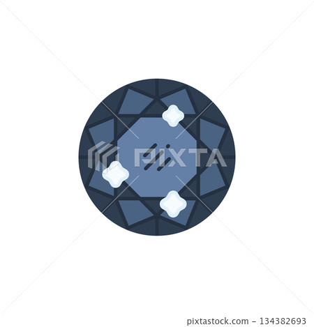Black Diamond vector icon. Jewelry icon flat style. perfect use for logo, presentation, website, and more. modern icon design color style Black Diamond vector icon. Jewelry icon flat style. perfect use for logo, presentation, website, and more. modern icon design color style 134382693