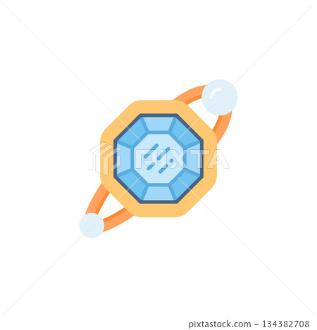 Jewelry In Hairpin vector icon. Jewelry icon flat style. perfect use for logo, presentation, website, and more. modern icon design color style Jewelry In Hairpin vector icon. Jewelry icon flat style. perfect use for logo, presentation, website, and more. modern icon design color style 134382708