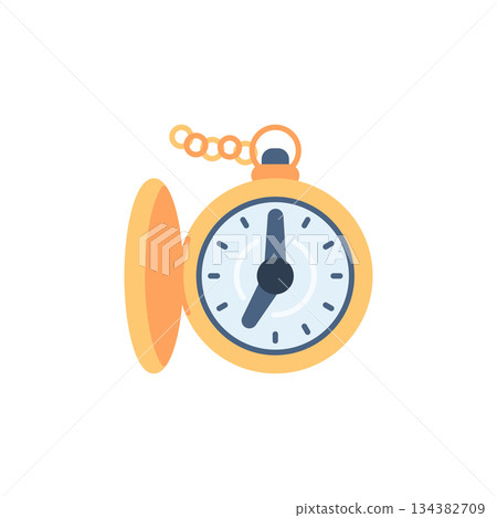 Pocket Watch vector icon. Jewelry icon flat style. perfect use for logo, presentation, website, and more. modern icon design color style 134382709