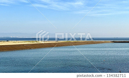 大阪府大阪市海灣地區的景色 134382711