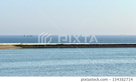 Scenery of the bay area of Osaka City, Osaka Prefecture Scenery of the bay area of Osaka City, Osaka Prefecture 134382714