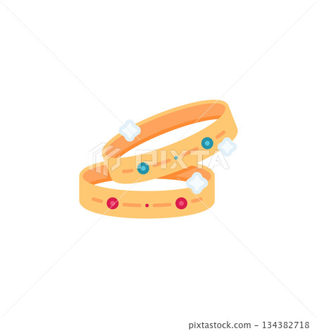 Bangle Jewelry with sparkle vector icon. Jewelry icon flat style. perfect use for logo, presentation, website, and more. modern icon design color style Bangle Jewelry with sparkle vector icon. Jewelry icon flat style. perfect use for logo, presentation, website, and more. modern icon design color style 134382718