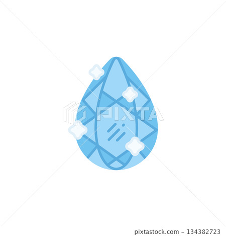 Sapphire vector icon. Jewelry icon flat style. perfect use for logo, presentation, website, and more. modern icon design color style Sapphire vector icon. Jewelry icon flat style. perfect use for logo, presentation, website, and more. modern icon design color style 134382723