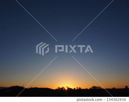 美妙的日落風景 134382938
